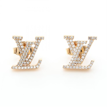 ルイ・ヴィトン ブックル ドレイユ LV アイコニック ストラス ピアス ジュエリー レディース M00609