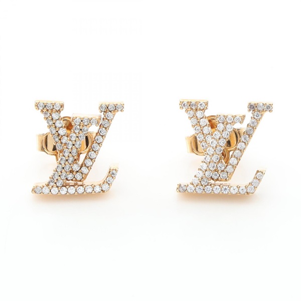 ルイ・ヴィトン ブックル ドレイユ LV アイコニック ストラス ピアス ジュエリー レディース M00609