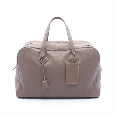 エルメス ヴィクトリア43 エトゥープ ボストンバッグ バッグ レディース