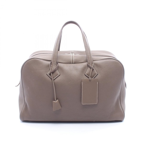 エルメス ヴィクトリア43 エトゥープ ボストンバッグ バッグ レディース