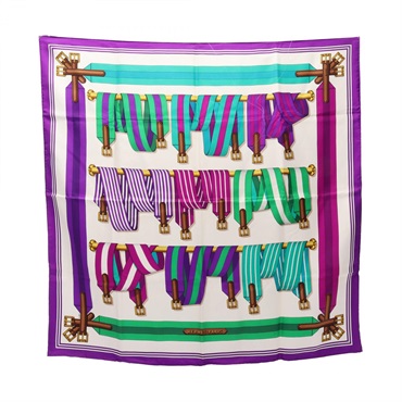 エルメス カレ90 LES SANGLES スカーフ 衣料品 レディース