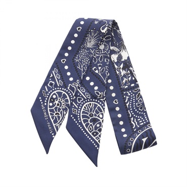 エルメス ツイリー Entre Ciel et mer Bandana スカーフ 衣料品 レディース