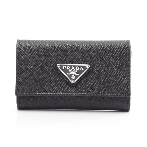 プラダ SAFFIANO TRIANGO 4連 キーケース アクセサリー レディース 1PG004
