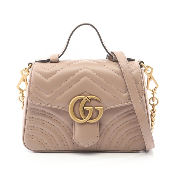 グッチ ミニ トップハンドルバッグ GGマーモント 2WAY ショルダーバッグ バッグ レディース 547260