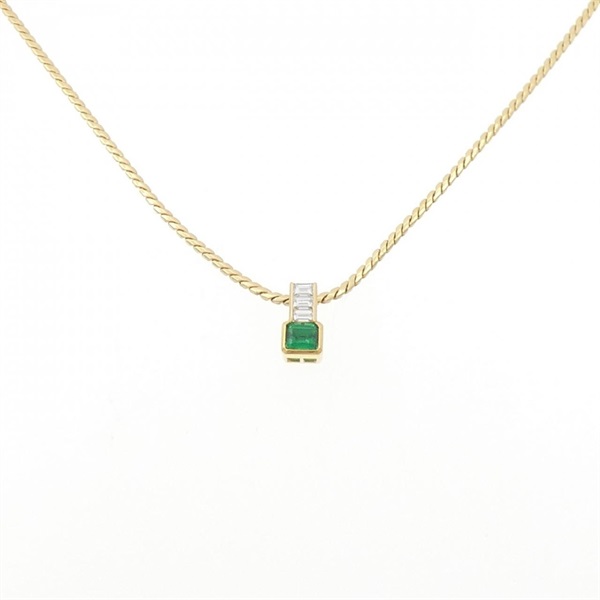 エメラルドネックレス ミキモト(MIKIMOTO)ミキモト エメラルド ネックレス 0.33CT