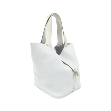 並行輸入　Hermès グレー ハンドバッグ ロック付き SAVE ファッション 並行輸入 Hermès グレー ハンドバッグ ロック付き