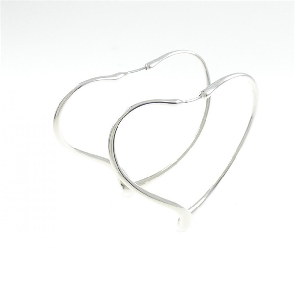 オープン ハート フープ ピアス
