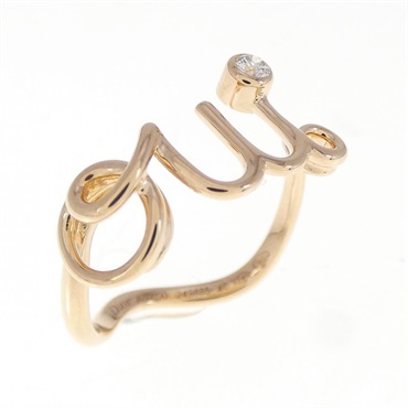 【美品】 Dior amour リング 優美なシルエットが魅力♡ ディオールの人気コレクションに新たに