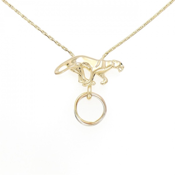 Cartier刻印 パンテールモチーフ ネックレストップ メタル素材 革紐付き カルティエ(CARTIER)パンテール ネックレス｜2600076068638｜【公式