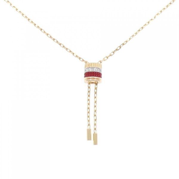 ブシュロン キャトル レッド タイ スモール ネックレス