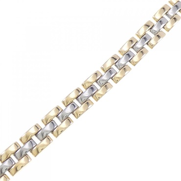 【レア】カルティエ　K18WG x レザー　ブレスレット　パンテール　留め具付き PANTHERE DE CARTIER カルティエ パンテールドゥカルティエ