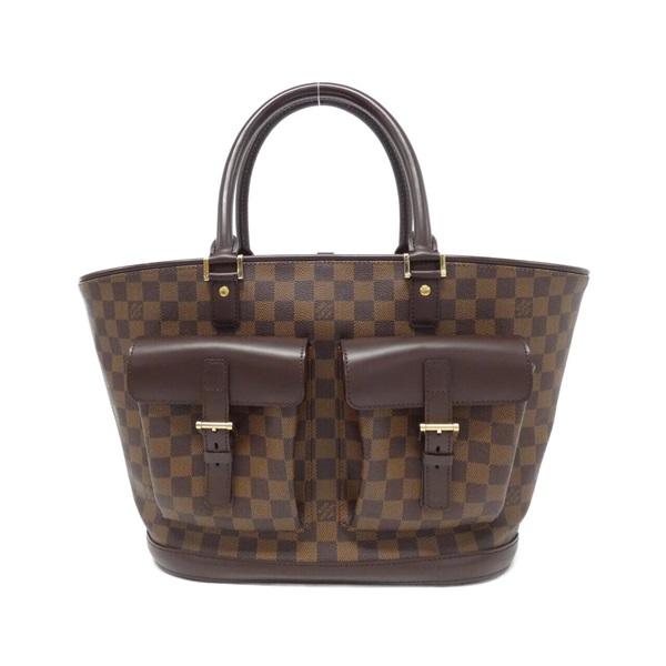 ルイヴィトン LOUIS VUITTON N51120  マノスクGM  トートバッグ ダミエキャンバス レディース  中古 ルイ・ヴィトン(LOUIS VUITTON)ルイヴィトン ダミエ マノスク GM