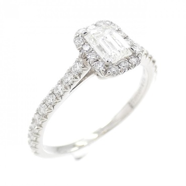 ティファニー(TIFFANY＆CO)ソレスト エメラルドカット リング 0.33CT G