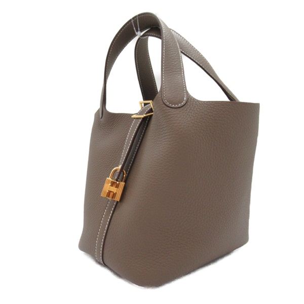 エルメス(HERMES)エルメス ピコタンロックPM エトゥープ ハンドバッグ 