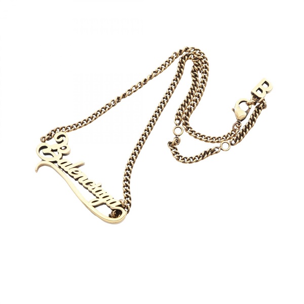 バレンシアガ(BALENCIAGA)バレンシアガ ロゴプレート ネックレス
