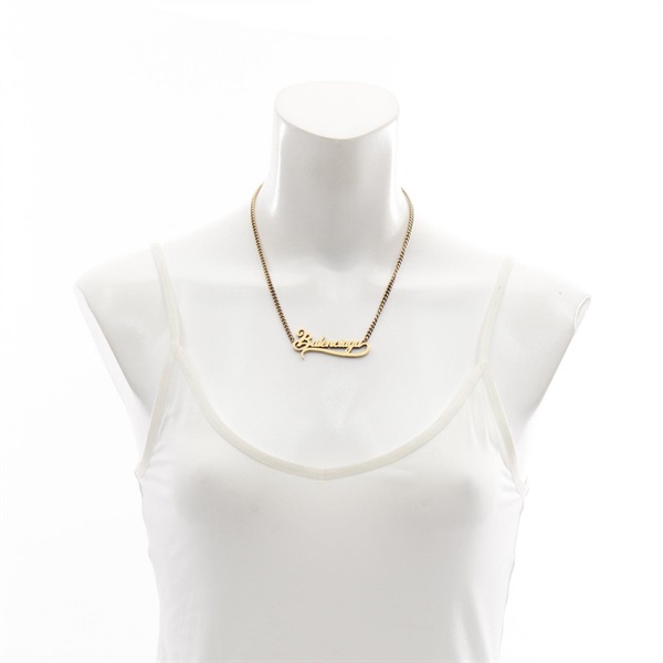 バレンシアガ(BALENCIAGA)バレンシアガ ロゴプレート ネックレス