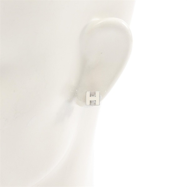 エルメス(HERMES)エルメス カージュドアッシュ Hキューブ ピアス