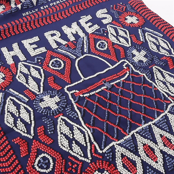 エルメス(HERMES)エルメス カレジェアン カレ140 KELLY EN PERLES