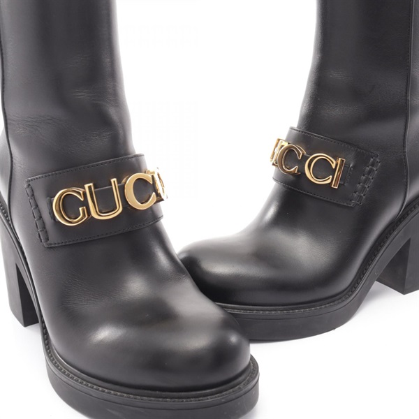 グッチ(GUCCI)グッチ ロゴ ショート ブーツ 靴 レディース