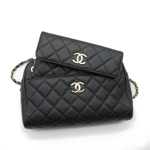 並行輸入品 CHANEL ショルダーバッグ ブラック シャネル(CHANEL)シャネル チェーンショルダー カメラバッグ