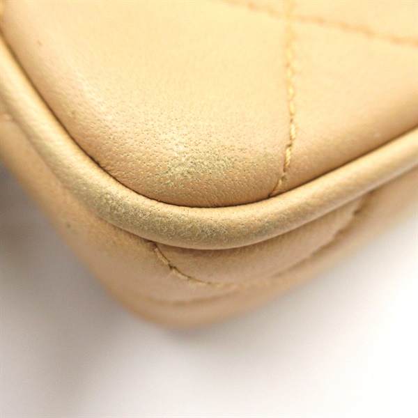 CHANEL✩.*˚良品♡チェーンショルダーバッグ マトラッセ フリンジベージュ シャネル(CHANEL)シャネル マトラッセフリンジチェーンショルダー