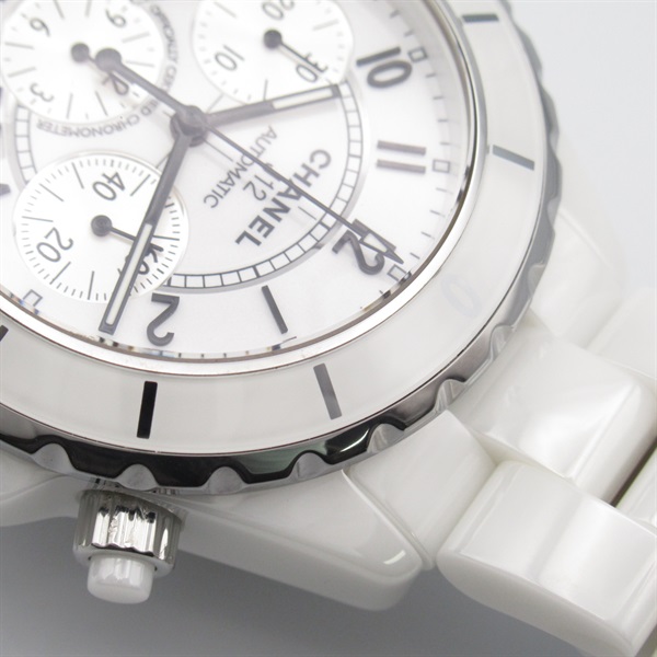 シャネル(CHANEL)シャネル J12 クロノグラフ 腕時計 時計 メンズ H1007