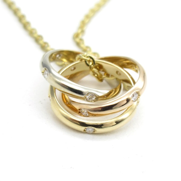 カルティエ(CARTIER)カルティエ トリニティ 15Pダイヤ ネックレス  