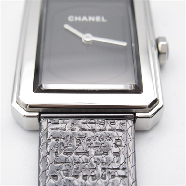 シャネル CHANEL ボーイフレンド ツイード 腕時計 時計 ステンレススチール レディース ブラック系 H5317 【中古】 CHANEL - シャネル CHANEL ボーイフレンド ツイード 腕時計 時計