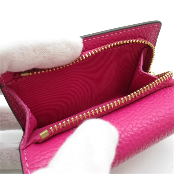 coach 赤 長財布 中古 ジッパーウォレット（中古美品】 COACH コーチ 