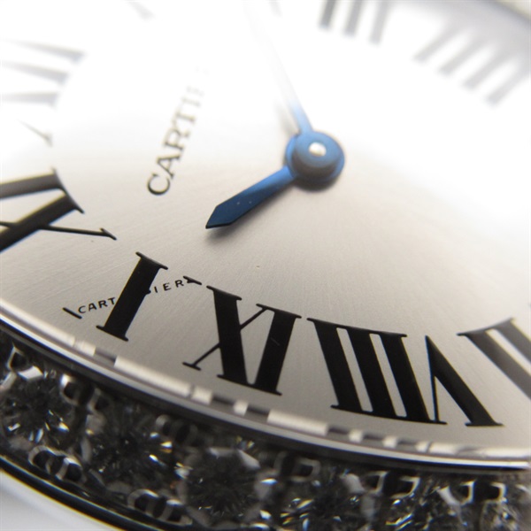 Cartier(カルティエ) 腕時計 ベニュワールSM WB520006 レディース 金無垢/K18WG/ダイヤベゼル シルバー Cartier - Cartier(カルティエ) 腕時計 ベニュワールSM WB520006