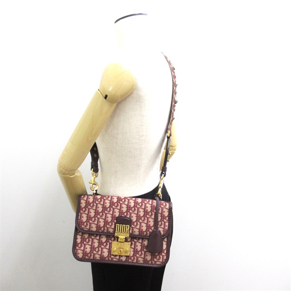 ディオール Dior ディオラディクト オブリーク キャンバス ショルダーバッグ【中古】 Christian Dior - ディオール Dior ディオラディクト オブリーク