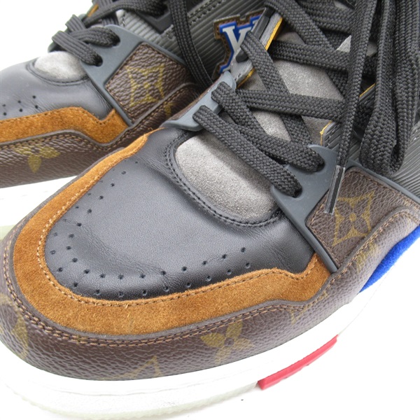 ルイヴィトン スニーカー LVトレイナー・ライン 黒×グレー 26.0cm LOUIS VUITTON ルイヴィトン トレイナー ライン スニーカー メンズ