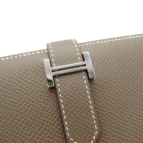 エルメス✨ベアン✨コンパクト✨エトゥープ　二つ折り財布 エルメス ベアン コンパクト エトゥープ ヴォーエプソン レディース