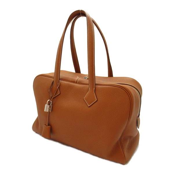 エルメス(HERMES)エルメス ヴィクトリア35 ゴールド ハンドバッグ