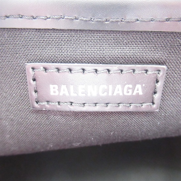 限定特価【鑑定有】BALENCIAGA Navyスモールカバス グレー BALENCIAGA バレンシアガ Navy CABAS ネイビー カバ スモール