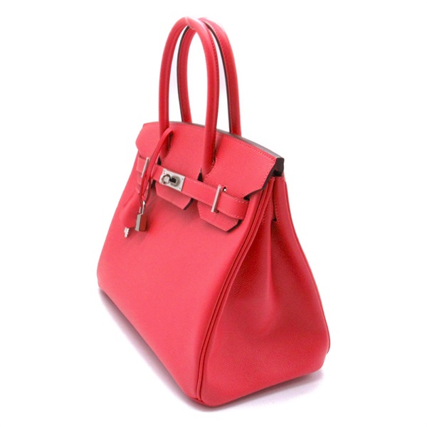 エルメス HERMES  バーキン30 ローズジャイプール シルバー金具  ハンドバッグ 中古 エルメス(HERMES)エルメス バーキン30 ローズジャイプール