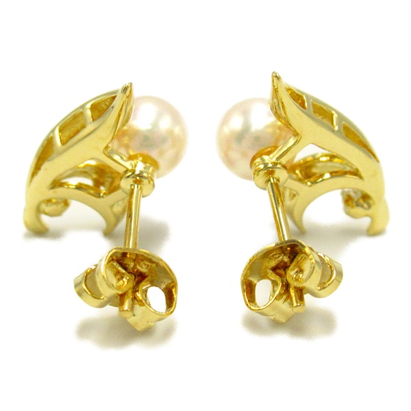 MIKIMOTO 18Kパールフラワーモチーフピアス
