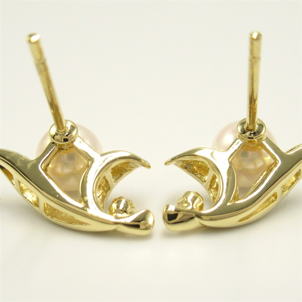 ◇ミキモト ダイヤ パール チェーンチャーム ピアス 4way MIKIMOTO