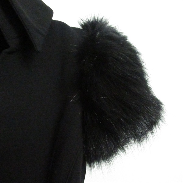 BALMAIN リバーシブル ジャケット 絹100% ラビットファー 黒 11号 バルマン(BALMAIN)バルマン BALMAIN ジャケット その他