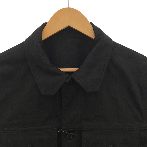 LOUIS VUITTON◇Gジャン/48/コットン/BLK/無地/RM201Q QJQ HHA21W