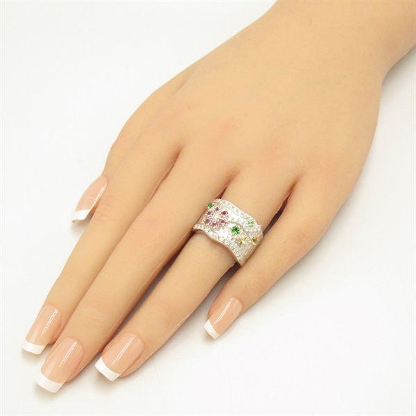 TASAKI タサキ 750 マルチ石 ダイヤモンド フラワー リング TASAKI 