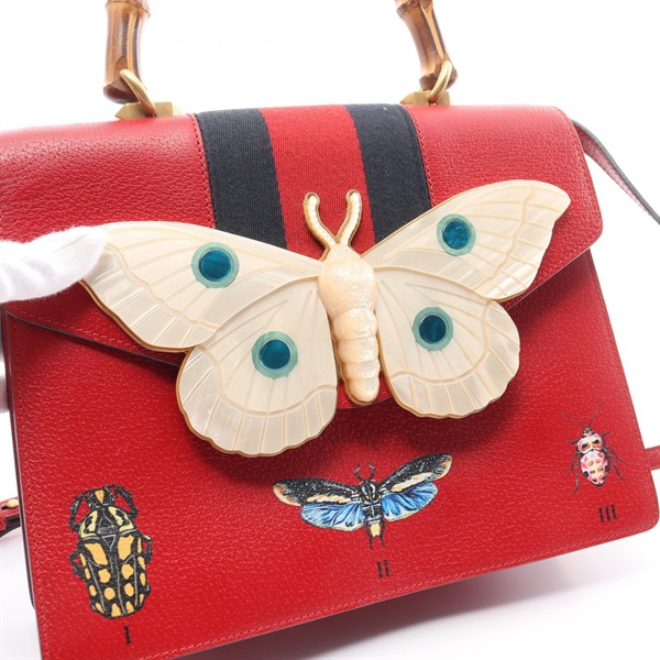 グッチ(GUCCI)グッチ バンブー ウェビングライン ハンドバッグ