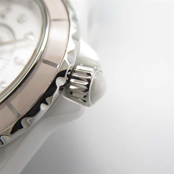 シャネル(CHANEL)シャネル J12 ソフトピンク 8Pダイヤ 腕時計 時計