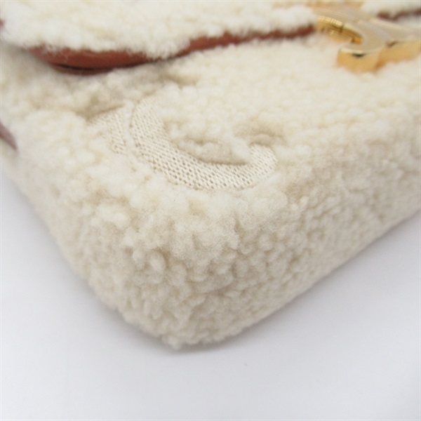 メルカリ便♡CELINE♡セリーヌ♡ジャガード ボアシーツ♡ロゴ刺繍♡雪の結晶 セリーヌ(CELINE)セリーヌ ショルダーバッグ ショルダーバッグ バッグ