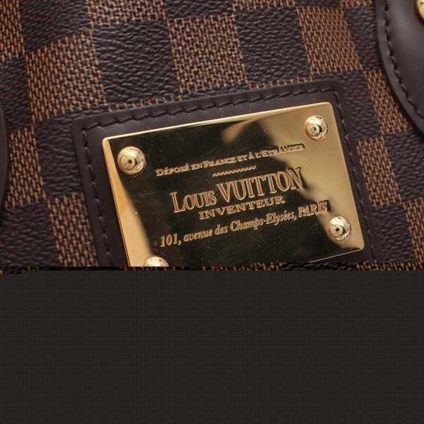 【美品❗✨】ルイヴィトン　ダミエ　エベヌ　ハムステッドPM ハンドバッグ スマホで購入】LOUIS VUITTON（ルイ ヴィトン）ダミエ