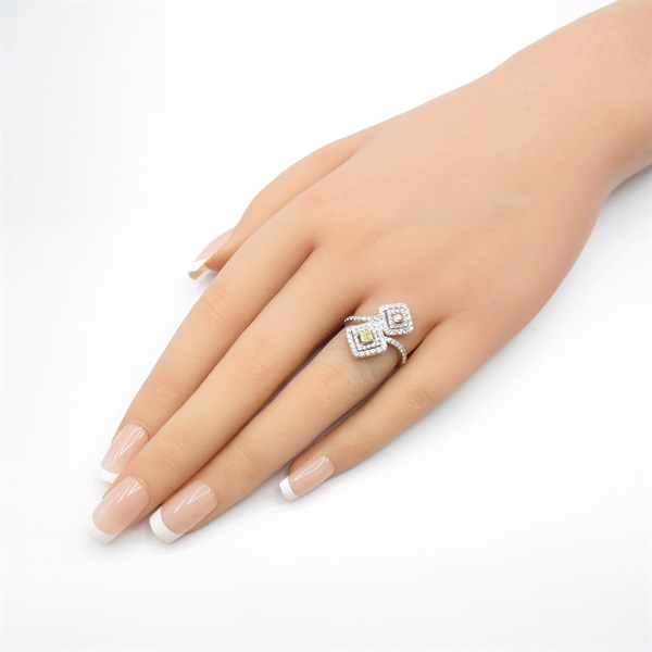 ジュエリー(JEWELRY)ジュエリー ピンク/イエローダイヤモンド リング 