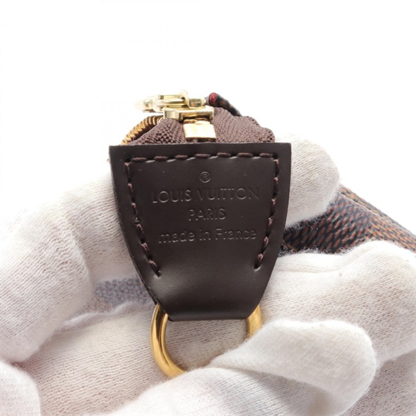 LOUIS VUITTON ダミエ・エベヌ ポーチ 本物 ルイヴィトン LOUIS VUITTON LV トゥルーストワレット ダミエ