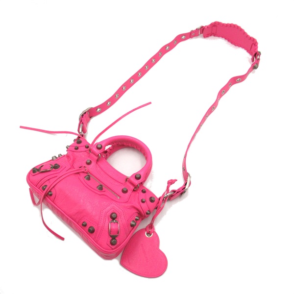 BALENCIAGA ピンク かごバッグ ミニサイズ ss ピンク系 BALENCIAGA(バレンシアガ) かごバッグ(レディース