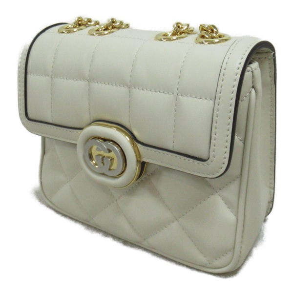 グッチ(GUCCI)グッチ デコ レザー ショルダーバッグ チェーン 