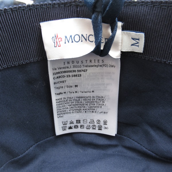 MONCLER バケットハット ダークブルー M 2025年最新】MONCLER バケットハットの人気アイテム - メルカリ
